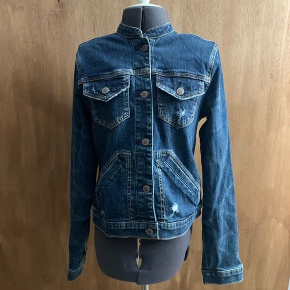 Hollister Women’s Blue Jean Jacket Sz M - Picture 12 of 12